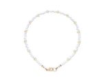Sterling Silver & 14k Gold Heishi Bracelet | 4mm Designer Mixed Metal