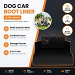 Dog Car Boot Liner Waterproof Pet Boot Protector Cover 185x105cm Side Flaps SUV