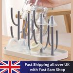 Baby Feeding Bottle Drying Rack Storage Box Organizer Holder Shelf Tray