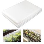 CYH 2M X 3M Thick Clear Heavy Duty Polythene Plastic Sheeting X 3M, 