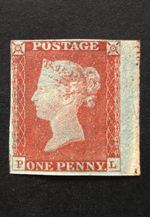 Queen Victoria Penny Red SG.8 Pl.69 MNH OG 4 Margins Clean Good Quality VF