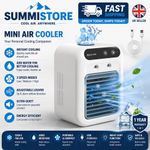 2026 Mini Air Conditioning Unit, Portable Conditioner – 3-in-1 White