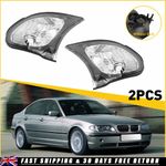 Pair For BMW 3 Series E46 2002-05 Front Indicator Lamp Turn Signal Corner Light