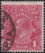1d RED KGV LARGE MULTI WATERMARK. (9-17)