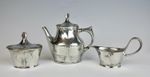 Jugendstil, Art Nouveau - Kayserzinn Tea Set Designed by Hugo Leven, Circa 1900
