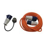 Caravan Mains Hook Up Cable 2.5MM X 10M 15M or 25M (Adaptor Plug Extension Lead)