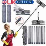 4.5M Window Squeegee Cleaner Tool Kit with Long Handle, 2 in 1 Extendable Kit