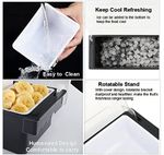 KNC Food & Condiment Dispenser Ice Cooled Condiment Caddy,4 Compartment -
