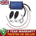 Car Battery Disconnect Cut Off Isolator Master Switch 2 Wireless Remote Control