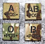 Blood Group Official VELCRO® Combat Patch Military Multicam Badge IRR Backpck