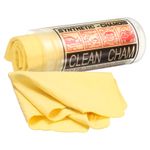 Premium Shammy Cloth for Car Drying 16.9" x 12.6" in Bucket, Yellow