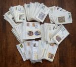 GB BENHAM SMALL SILKs  1980 to 93  FIRST DAY COVERS- 74 Complete sets.
