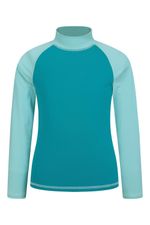 Mountain Warehouse Kids Long Sleeve Rash Vest Quick Dry UV Protection Boys Girls