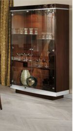 Cabinet 2 door italian rosini part of a set wallnut