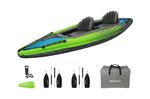 Inflatable Tandem Kayak with Oars - Air Bag - Pump -Storage Bag 2 seats
