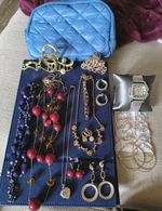 Jewelry Bundle, New And Pre-owned, Vintage, Modern, Fashion + Quilted Belt Bag