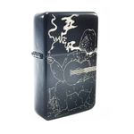 BRAND NEW - BRUSHED STYLED CIGARETTE PETROL LIGHTER - BIG LEZ WAKE UP 