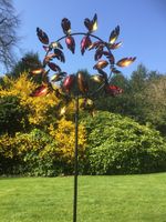 AUTUMN LEAVES WIND SPINNER LARGE Colour: Orange/Yellow/Red/Black