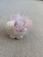 Vintage Ceramic Pram Ornament