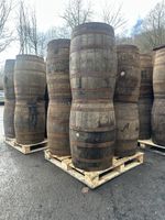 8 X RECLAIMED USED RUSTIC WHISKEY / SCOTCH WHISKY OAK WOODEN BARREL 90cm X 60cm