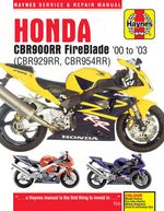 Honda CBR900RR FireBlade (2000-2003) Haynes Repair Manual