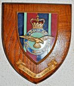 Royal Air Force mess wall plaque shield crest RAF