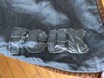 Vintage FCUK at Home Reversible Denim & Sherpa Throw – 65” x 48”