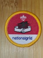UK Scouting Cub Scout Activity Badge Home Safety NATIONAL GRID OLD LOGO 