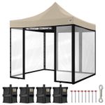 GORILLA GAZEBO ® Pop Up 3x3m Heavy Duty Waterproof Clear PVC Side Panels
