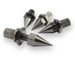 4 x Speaker spikes black nickle finish and inserts M6 thread