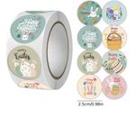 Easter Stickers Bunny Sticker Cute Eggs Self Adhesive Seal Label Easter Party
