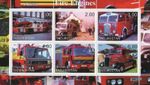 Fire engines 2000 MNH stamp sheetlet