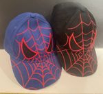 2 Kids Spider-Man Hat — 1 Red On Black,                    I Red On Blue