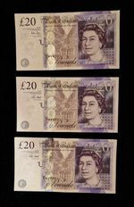 OLD TWENTY (£20) NOTES - CIRCULATED - 1 x ANDREW BAILEY & 2x VICTORIA CLELAND