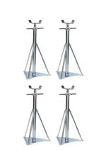 Static Caravan Large Axle Stands X4 Mobile Home Siting Chassis 14.5"-18.5"