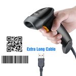 Eyoyo USB 1D QR 2D Barcode Scanner Wired Bar Code Scanner Fits Windows Mac Linux
