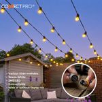 Festoon Outdoor String Lights Garden Party LED Mains Powered IP65 Connectable
