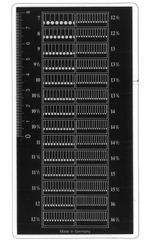 Lighthouse Plastic Stamp Perforation Gauge Guide Measure Double Sided 153x80mm
