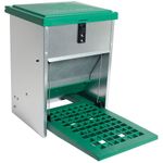 Feedomatic Treadle Chicken Feeder - Galvanised - 5kg capacity (140723)
