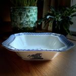 Vintage Wood & Sons Yuan Blue and White Square Vegetable Serving Bowl 
