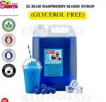 Blue Raspberry Slush Puppie Syrup 5 Litre Slushie Blue NO GLYERINE  GLYCEROL