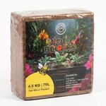 70L Coir Coco Compost Blocks | Peat-Free Natural Growing Media Soil Brick