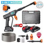 Portable Cordless Power Washer 48V - High Pressure Jet Cleaner with 2x Batteries