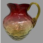 Vintage Amberina 7" Art Glass Pitcher