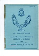 1952 Scotland v England (Gossage Cup - Played at Third Lanark)