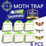 6x Pheromone Moth Traps Sticky Pest Control Pantry Clothes Non-Toxic