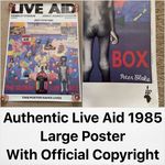 Original Peter Blake Designed Live Aid 1985 Concert Poster - Fully Copyrighted 