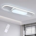 70cm Modern LED Ceiling Light 40W Dimmable 3000-6500K Flush Mount Lamp White