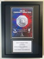 2025 FA Community Shield A4 Photo Match Programme Display Crystal Palace