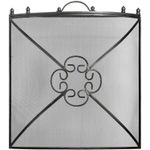 Hill Interiors Mesh Fireguard in Antique Pewter Effect Finis61 x 61 x 13.5cm Sil